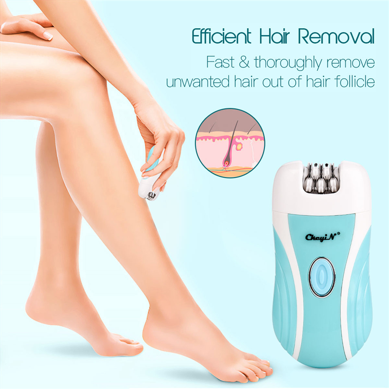 3 in 1 Women Electric Epilator Shaver Rechargeable Depilador Lady Shaving Hair Removal