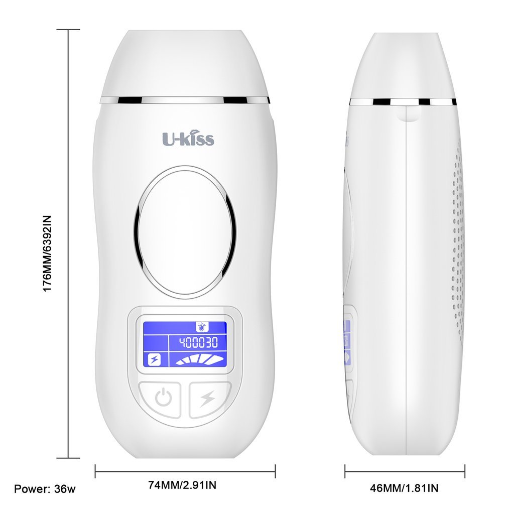 Painless Women Electric Laser Epilator Depilador Compact Size Body Armpit Underarm
