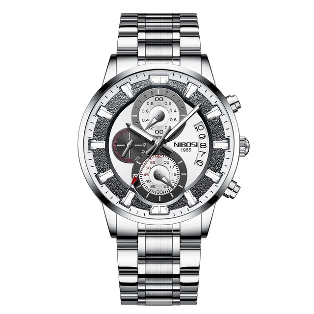 Brand Luxury NEW Fashion Mens Watches Black Clock Quartz Wristwatch Business Sports Chronograph Male