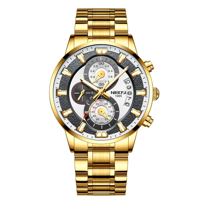 Brand Luxury NEW Fashion Mens Watches Black Clock Quartz Wristwatch Business Sports Chronograph Male