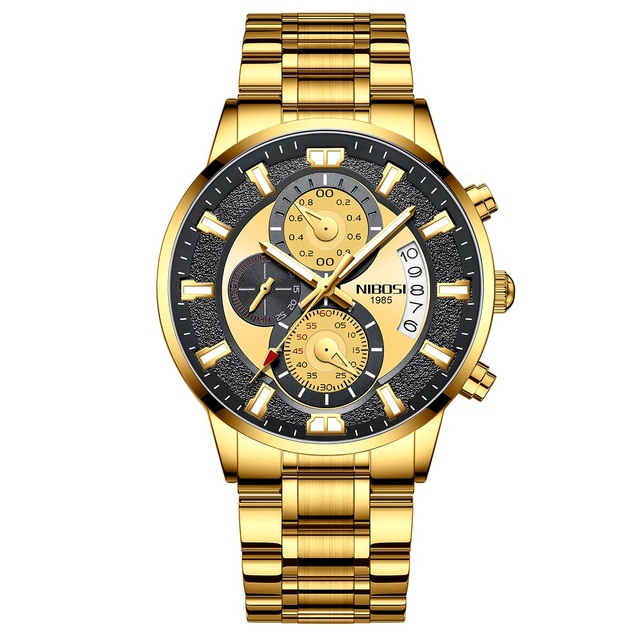 Brand Luxury NEW Fashion Mens Watches Black Clock Quartz Wristwatch Business Sports Chronograph Male