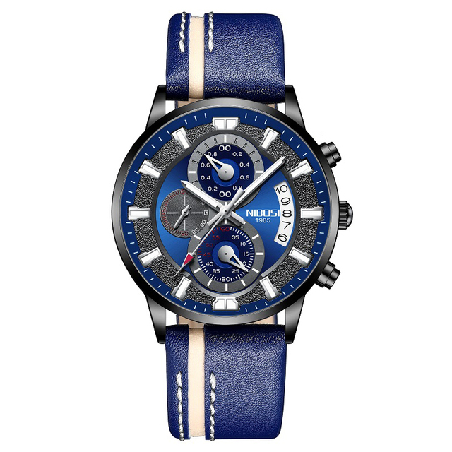 Brand Luxury NEW Fashion Mens Watches Black Clock Quartz Wristwatch Business Sports Chronograph Male
