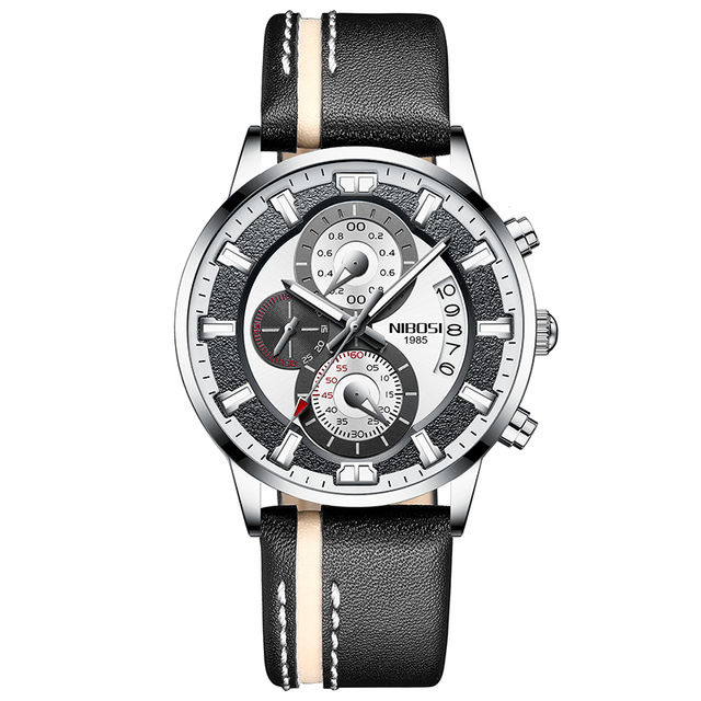 Brand Luxury NEW Fashion Mens Watches Black Clock Quartz Wristwatch Business Sports Chronograph Male
