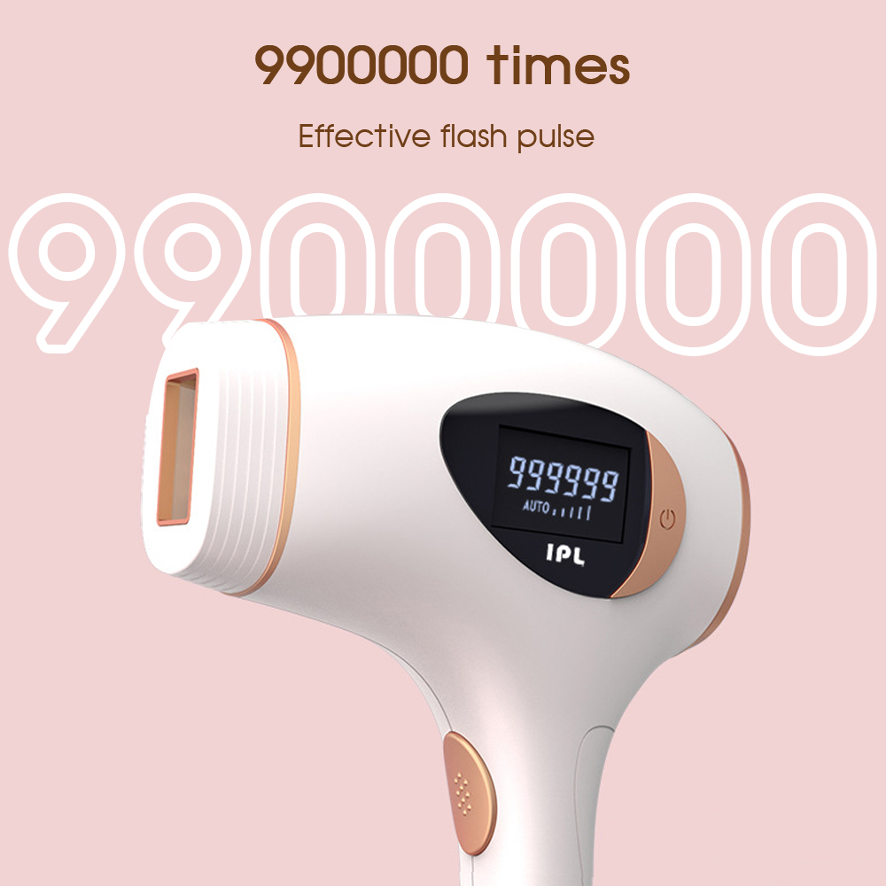 Laser Epilator 9900,000 Flash Ice Cooling Painless Permanent  Hair Removal Device