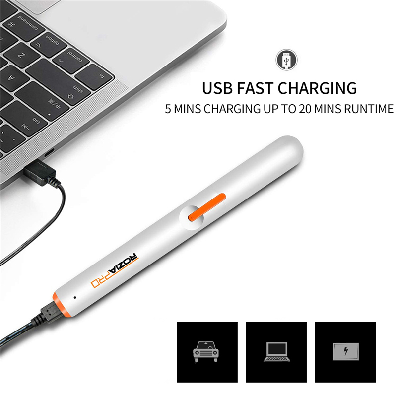 Nose Trimmer Mini Epilator for Nose & Ear Hair with USB Fast Charging Painless Dual-Edge