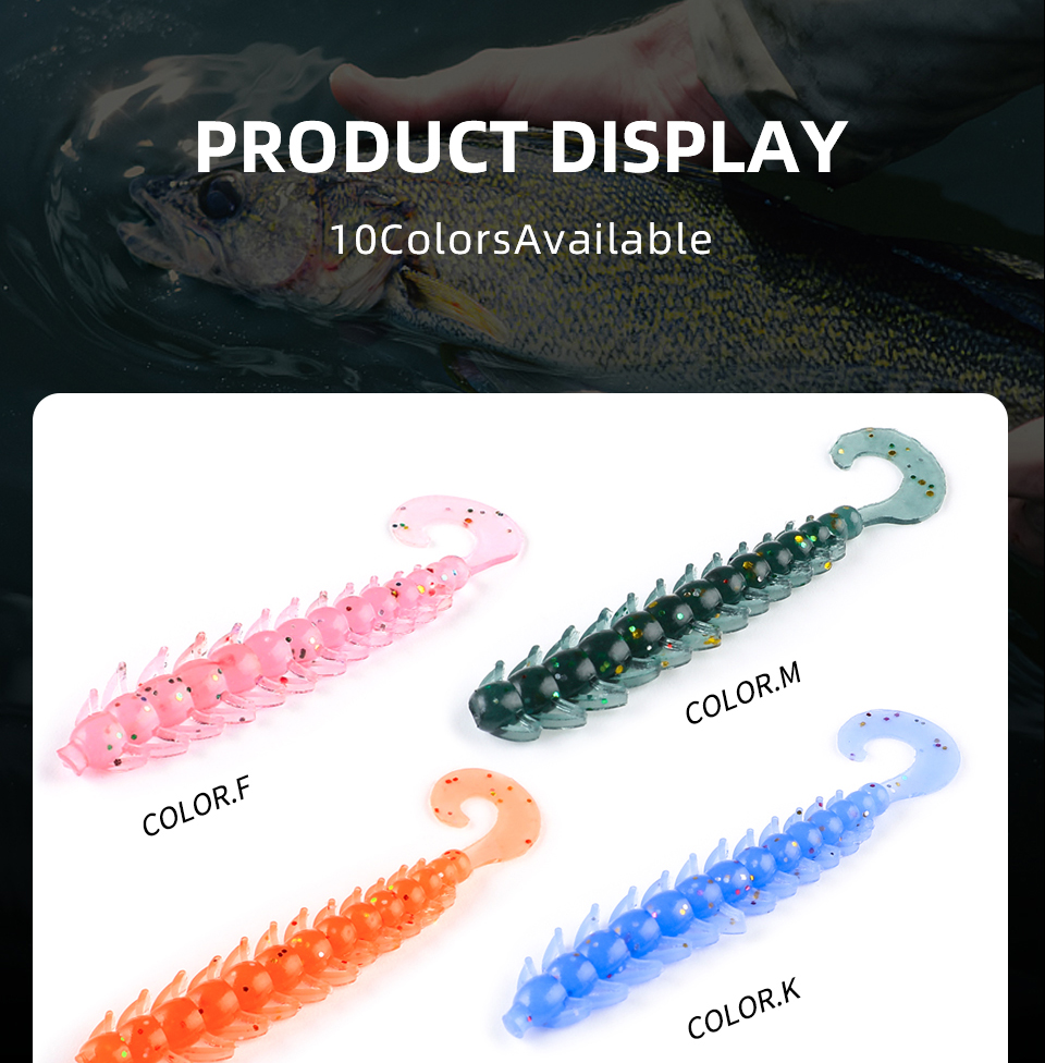 Fishing Lure 80mm 50mm  bugsy Soft Baits Fishing Wobbler Bass Bait Artificial Fishing soft Lure Tacke