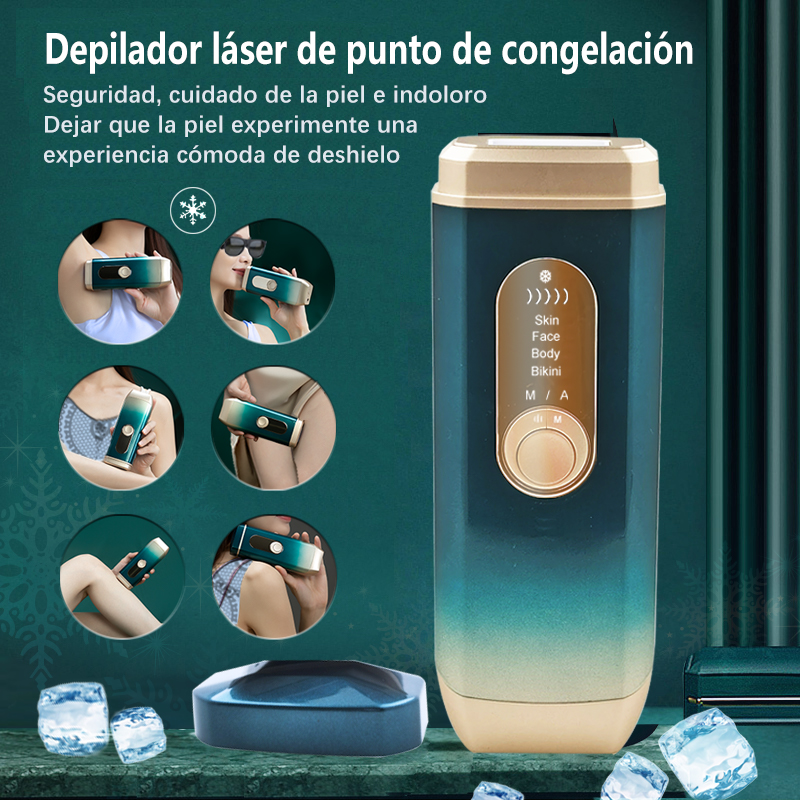 Ice Laser Epilator with Cooling Ipl  Hair Remova  Fotoepilator  9999XX Flashes