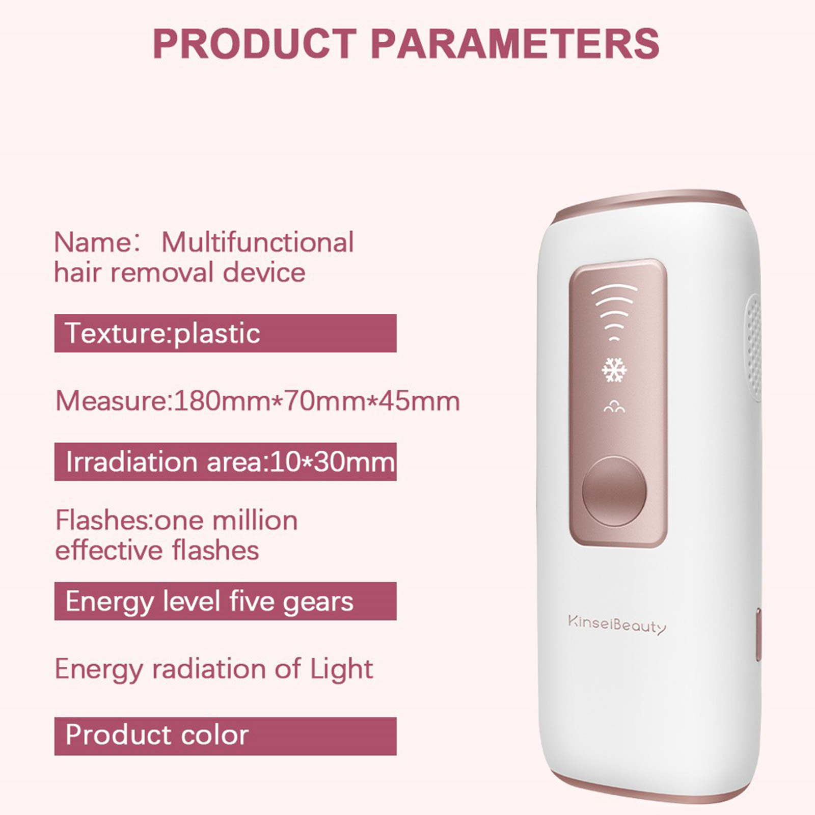 Ice Cool Face Bikini Body Permanent IPL Epilator 600000 Flashes depilador
