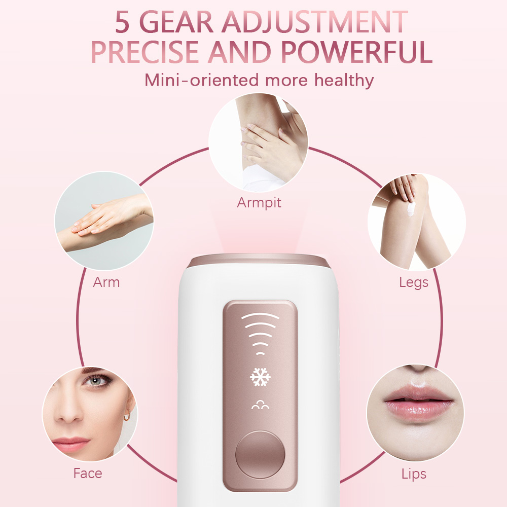 Ice Cool Face Bikini Body Permanent IPL Epilator 600000 Flashes depilador view 2