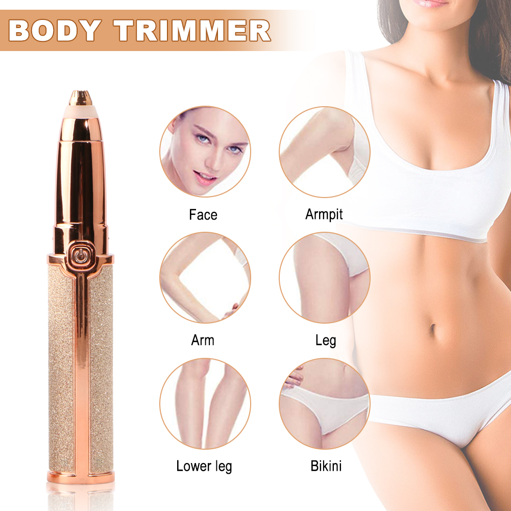 Electric Hair Removal Women's Eyebrow Trimmer Makeup Painless Eye Brow Epilator
