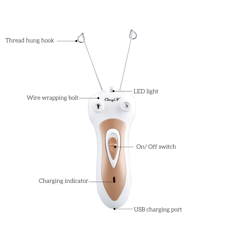 Women Trimmer Electric Epilator Body Facial Hair Remover Defeatherer