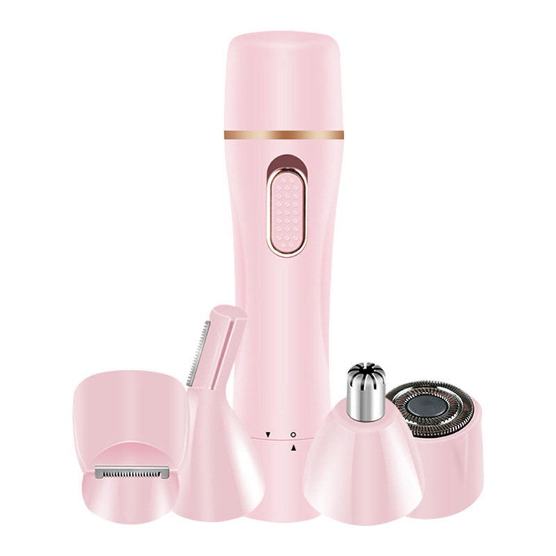 4 In1 USB Hair Remover Washable Facial Epilator For Women Eyebrow Nose Hair Trimmer