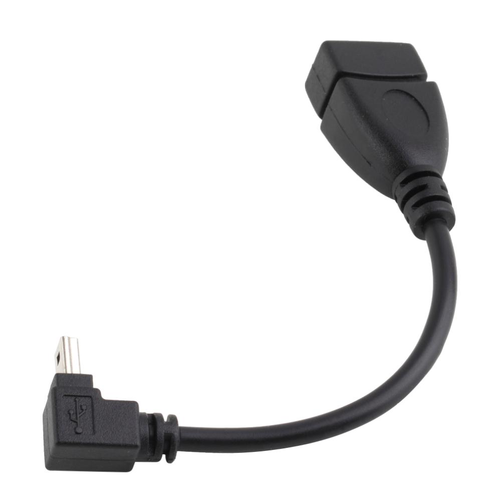 USB A Female to Mini 5P USB B Male Conversion Adapter OTG Cable Upwards Wholesale