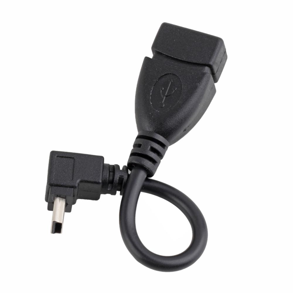USB A Female to Mini 5P USB B Male Conversion Adapter OTG Cable Upwards Wholesale