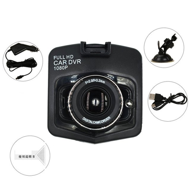 Driving Recorder Night Vision Driving Recorder 1080P Dashcam Motion Record Shooting angle 170 degree wide angle HD Camera