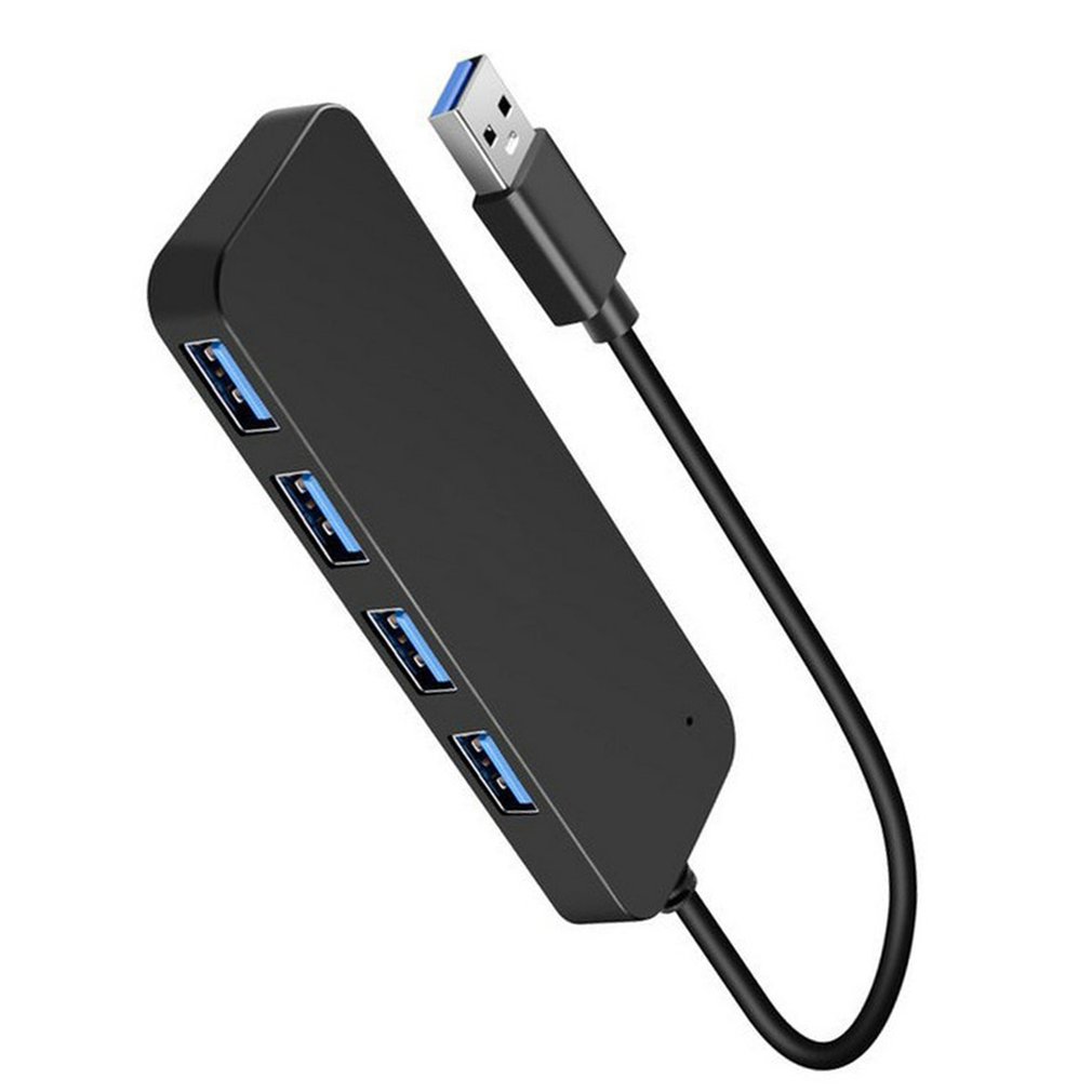 Ultra-thin 4-port Docking Stations  USB 3.0 HUB High Speed Indicator Light USB Hub For Multi-device Computer Laptop Desktop PC Adapter USB 3.0 HUB
