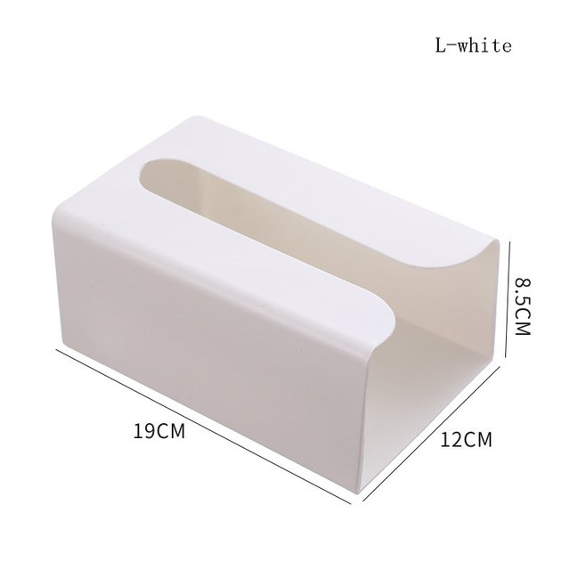 Quality Wall Mounted Tissue Box Adhesive Tissue Shelf Napkin Holder Garbage Bag Dispenser Rack Storage Home Space-saving Shelf
