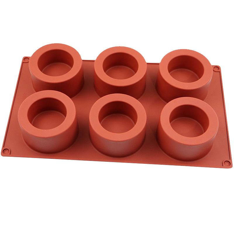 6 Holes Silicone Succulent Plants Pot Handmade Soap Molds DIY Silicone Cake Mold Handmade Art Making Tools