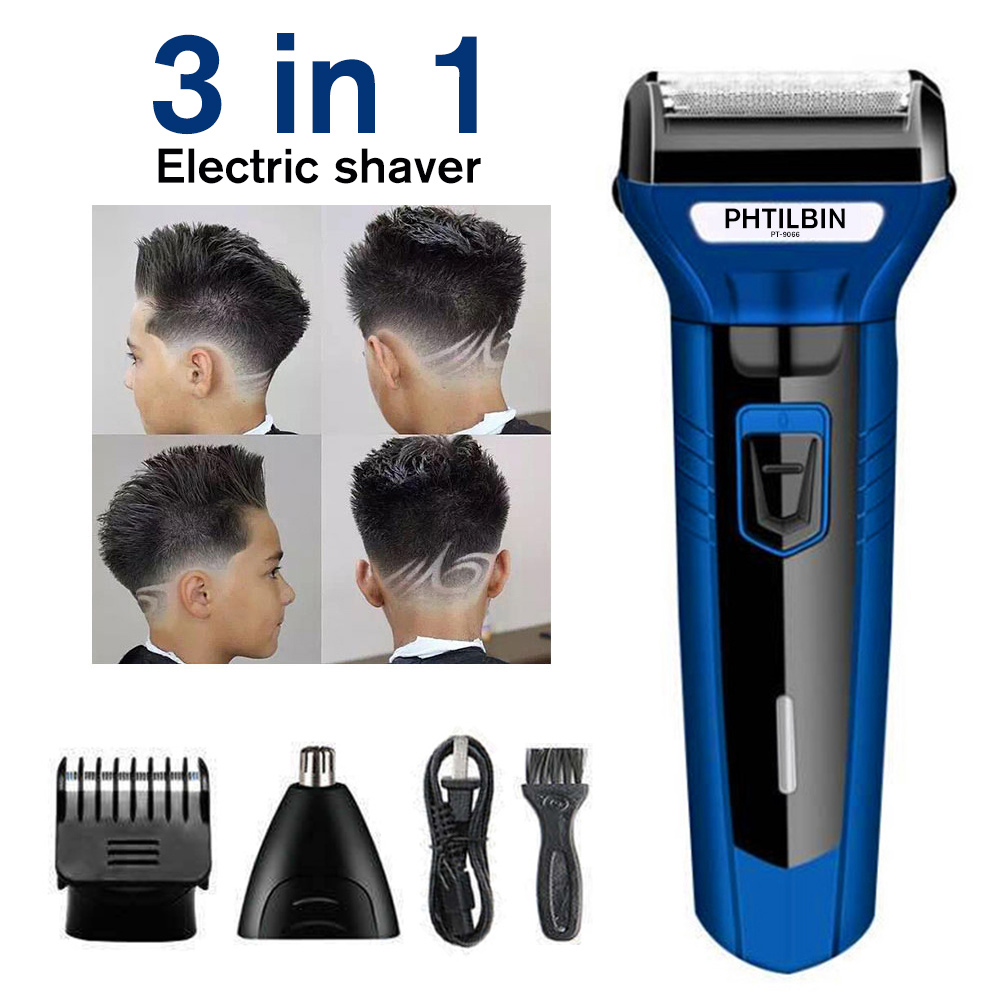 3 IN 1 Electric Shaver For Men Beard Trimmer USB Rechargeable Hair removal Professional