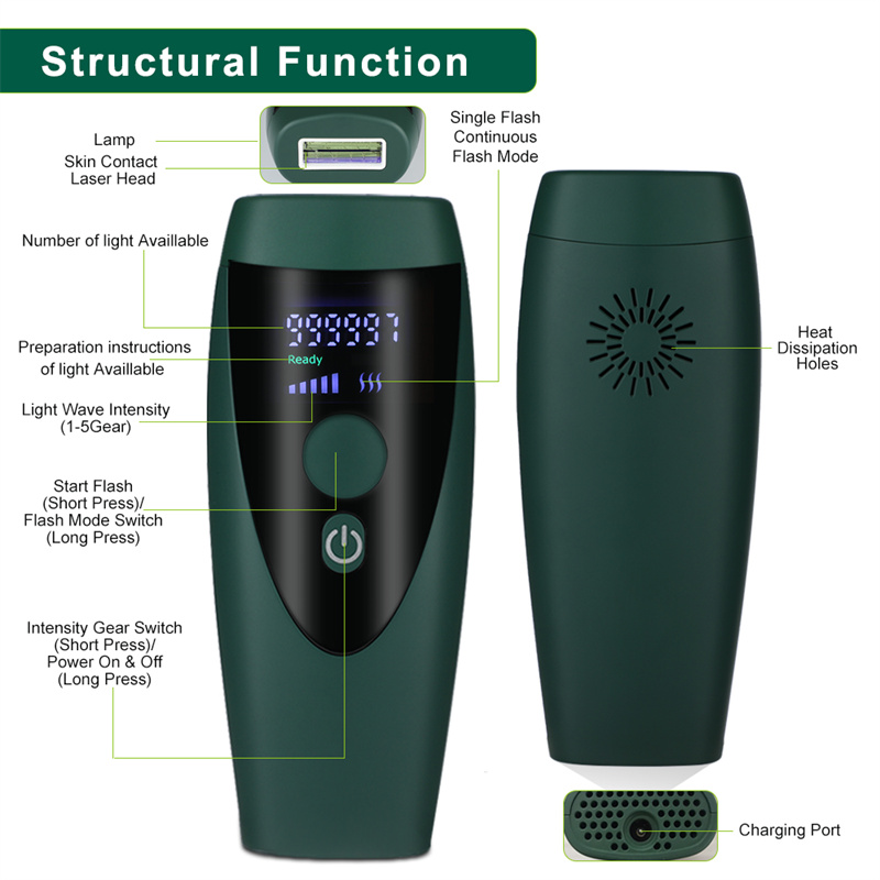 Laser Epilator Shaving And Hair Removal Painless Laser Depilator Face Body Photoepilator