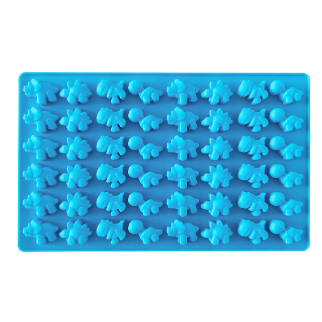 New Silicone Chocolate Mold 48 Dinosaur Baking Tools Non-Stick Silicone Cake Mould Jelly Candy 3D DIY Molds Kitchen Accessories