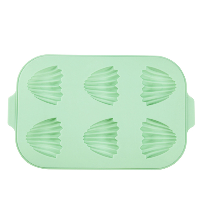 6 Cavity Heart Shell Shape Silicone Cake Mold Cookies DIY Handmade Kitchen Reuse Baking Tools Decorating Mousse Making Mould