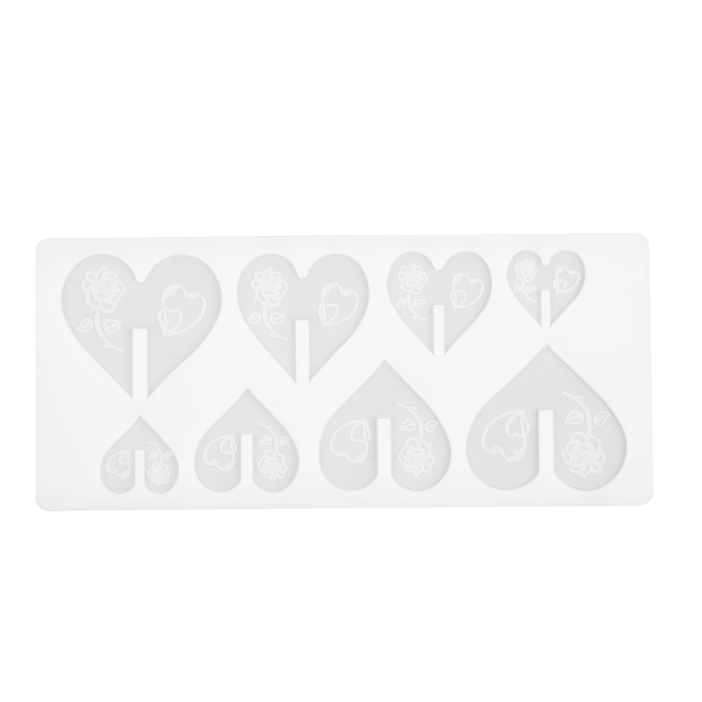 Diy Silicone Chocolate Decorative Mold Heart Rose Fondant Candy Mould Cake Decorating Making Home Kitchen Handmade Baking Tools