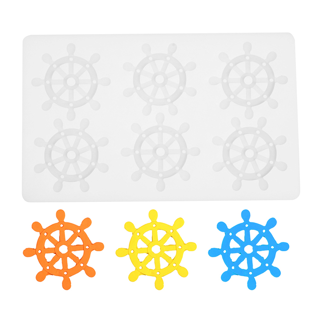 Diy Silicone Chocolate Decorative Mold 6 Rudder Fondant Candy Mould Cake Decorating Making Home Kitchen Handmade Baking Tools