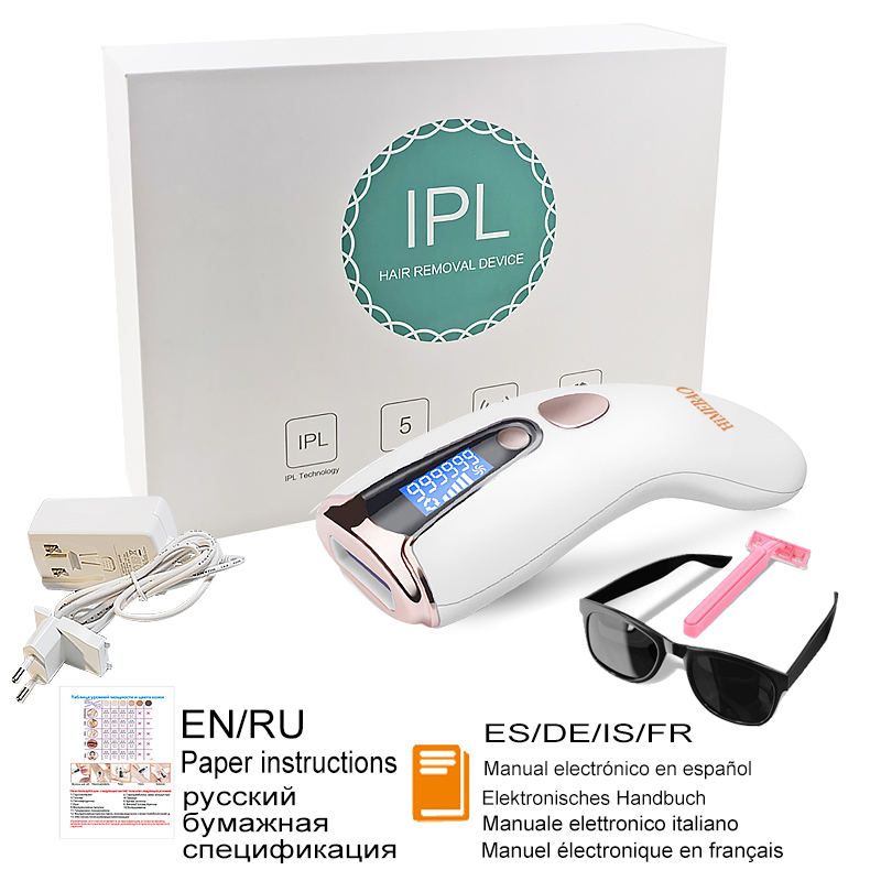 Laser Epilator Photoepilator Ipl Hair Removal Shaving And  Home Use 999900 Flash