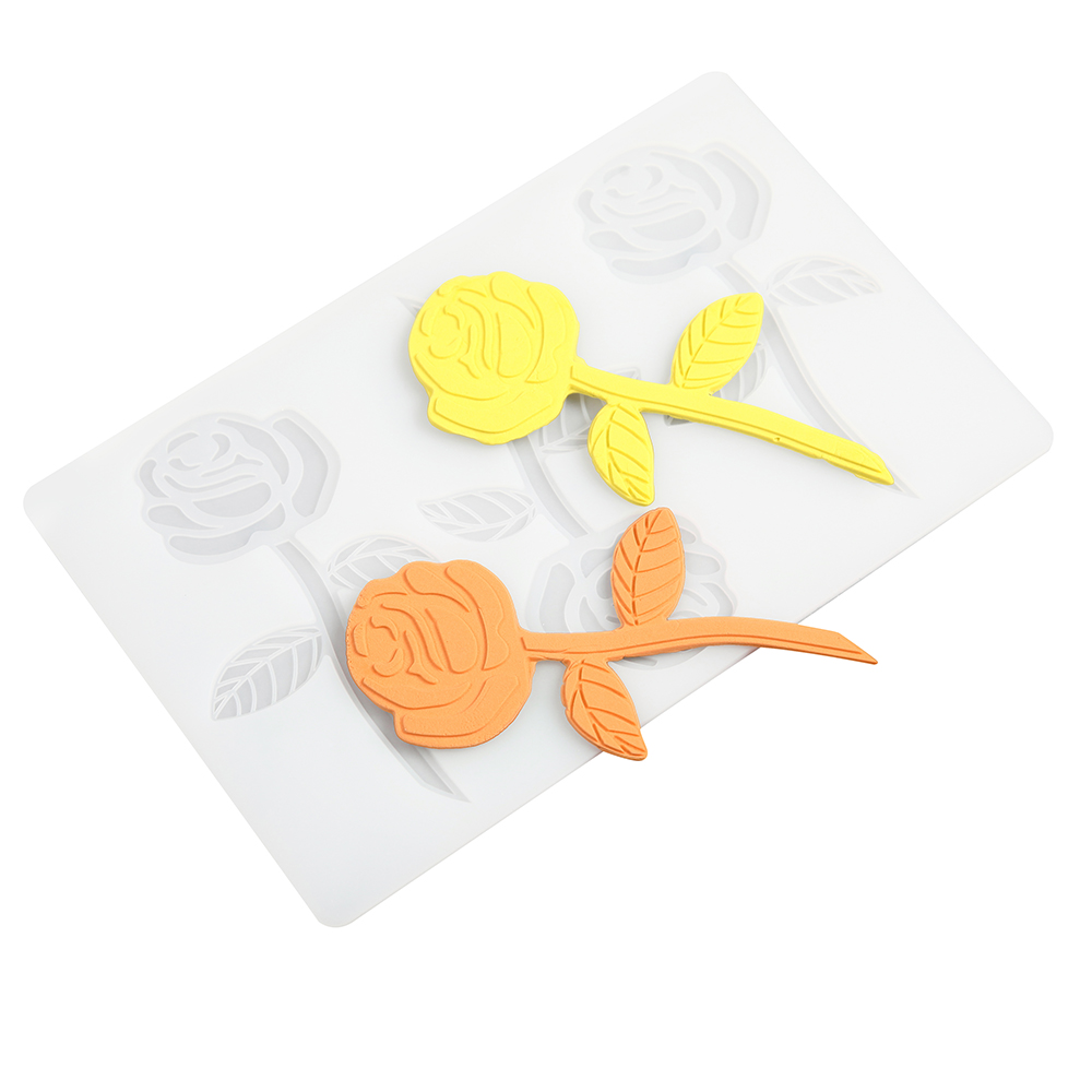 Diy Silicone Chocolate Decorative Mold 3 Rose Fondant Candy Mould Cake Decorating Making Home Kitchen Handmade Baking Tools