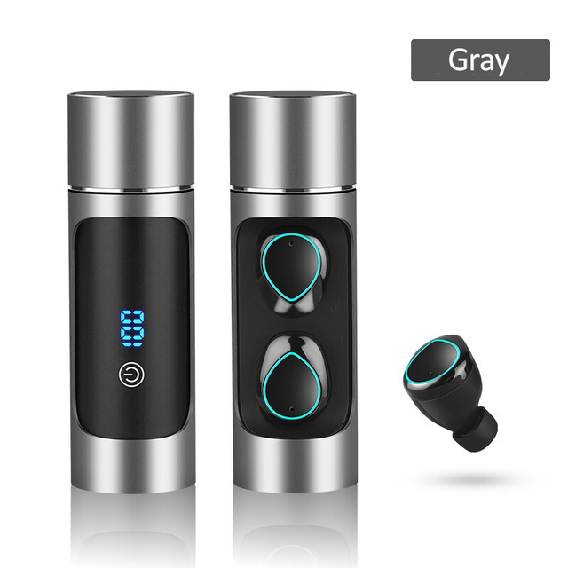 Bluetooth 5.0 TWS Earphone 1000mah Power Bank Headset Wireless In-Ear HIFI Earbuds Sport Handsfree Call & Mic For Xiaomi iPhone