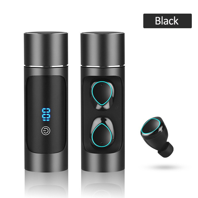 Bluetooth 5.0 TWS Earphone 1000mah Power Bank Headset Wireless In-Ear HIFI Earbuds Sport Handsfree Call & Mic For Xiaomi iPhone