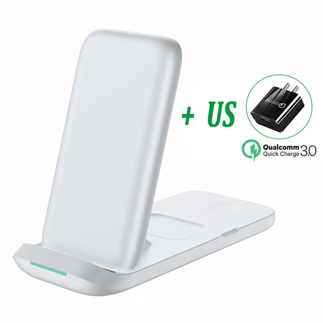 30W 3 in 1 Wireless Charger Induction Charging Stand Pad for iPhone 13 12 11 XS XR Airpods Apple iWatch 6 7 Fast Charge Station