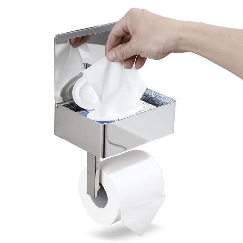 Bathroom Black Toilet Paper Holder Bathroom Black Toilet Paper Holder with Storage Box Wall Mounted