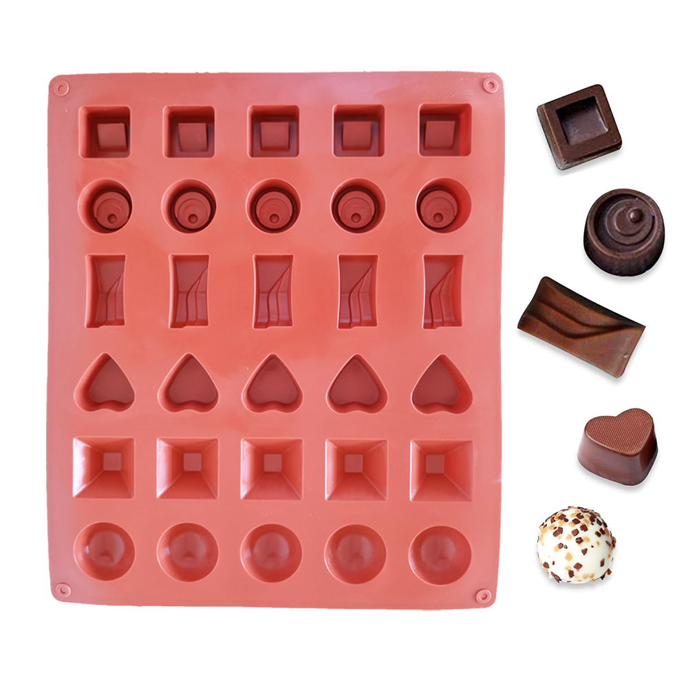 New 30 Cavity Multi Style Silicone Cake Mold Cookies 3D DIY Handmade Kitchen Reuse Baking Tools Decorating Mousse Making Mould