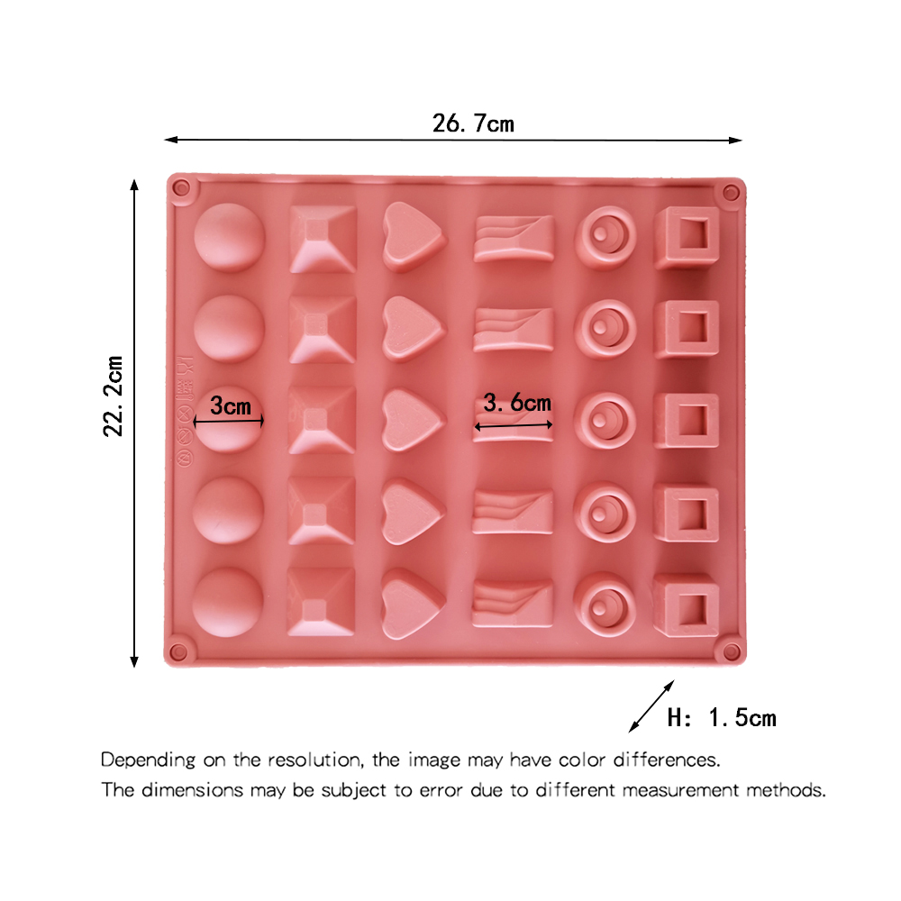 New 30 Cavity Multi Style Silicone Cake Mold Cookies 3D DIY Handmade Kitchen Reuse Baking Tools Decorating Mousse Making Mould