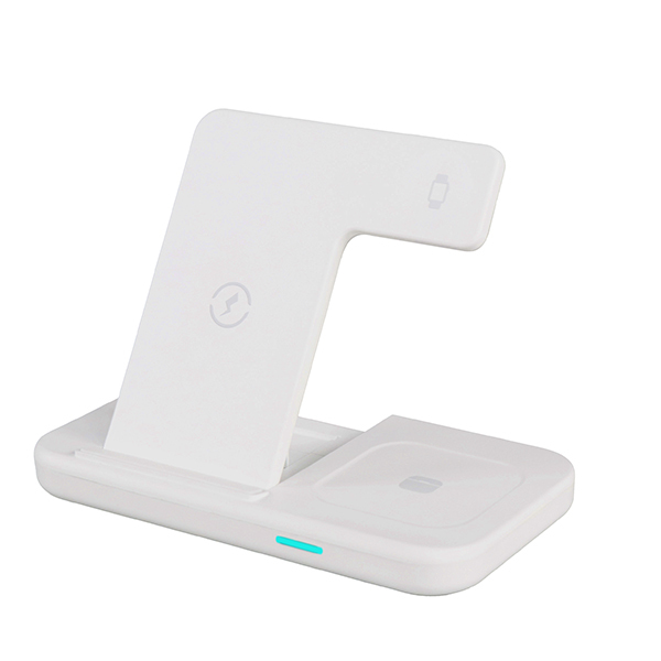 30W Qi Wireless Charger Stand For iPhone 13 12 Samsung 3 In 1 Qi Fast Charging Dock Station for Airpods Pro Apple Watch IWatch 7
