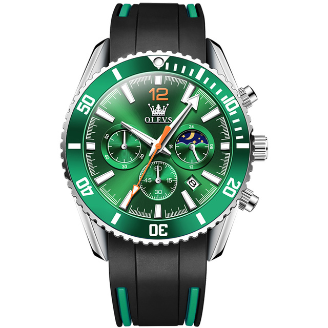 2022 New Quartz Watch 30M Waterproof Sports Noctilucent Business Affairs Watches For Men Moon Phase