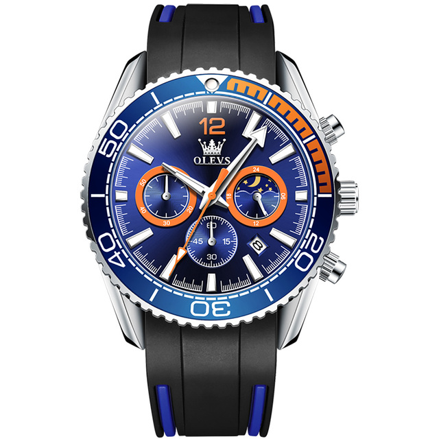 2022 New Quartz Watch 30M Waterproof Sports Noctilucent Business Affairs Watches For Men Moon Phase