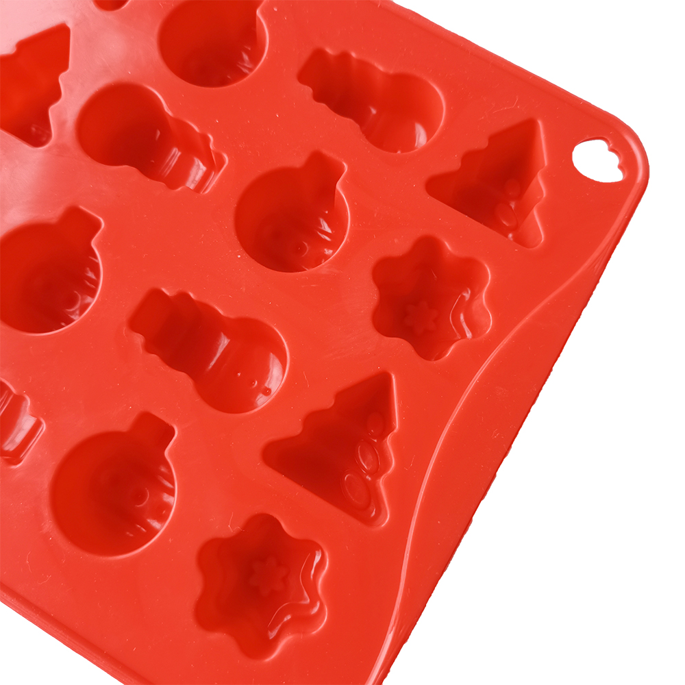 New Christmas Silicone Chocolate Cake Biscuit Mold Mousse Mould 3D DIY Snowman Handmade Tree Kitchen Baking Tools Accessories