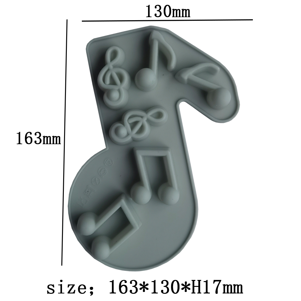 New Music Note Silicone Mold Kitchen Resin Baking Tool DIY Cake Chocolate Ice Cube Fudge Lace Decoration Epoxy Moulds