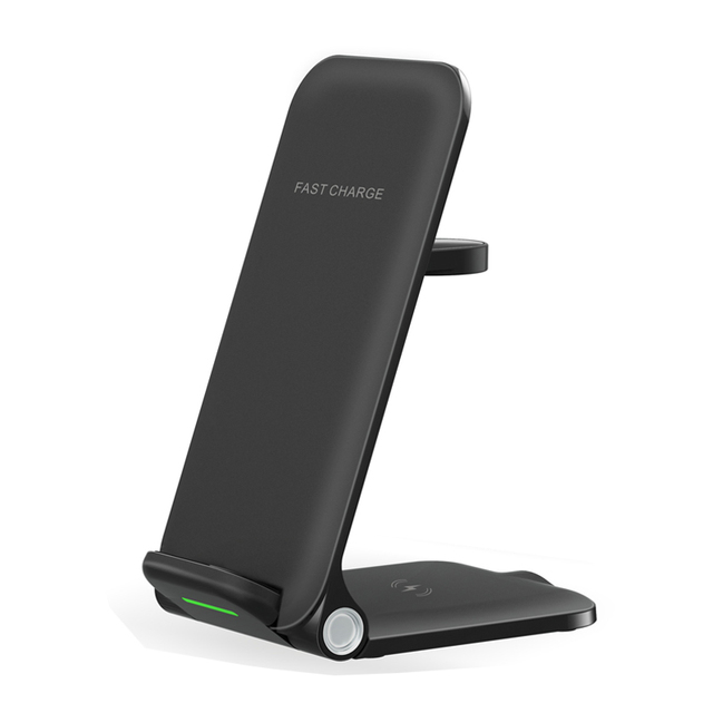30W Wireless Charger Stand For iPhone Samsung XIaomi 3 In 1 Qi Fast Charging Dock Station for Airpods Pro Apple Watch IWatch 7 6