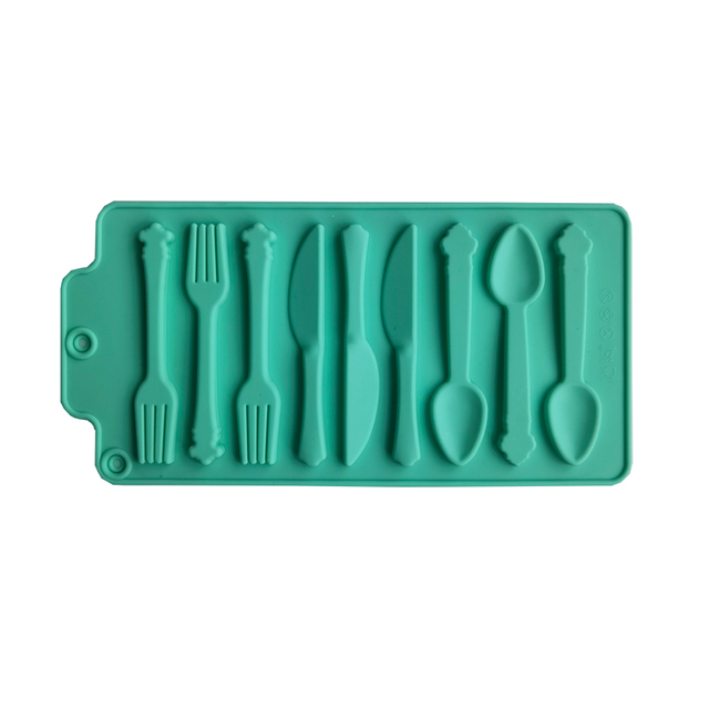 3d Spoon Shaped Silicone Mold Diy Fondant Candy Mold Hand-made Aroma Wax Soap Molds Cake Baking Mold Jewelry Making Tools
