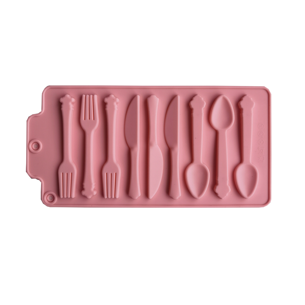 3d Spoon Shaped Silicone Mold Diy Fondant Candy Mold Hand-made Aroma Wax Soap Molds Cake Baking Mold Jewelry Making Tools