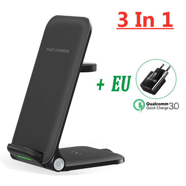 30W 4 in 1 Wireless Charger Induction Charging Stand Pad for iPhone 13 12 11 8 X Airpods pro Apple iWatch 6 7 Qi Charge Station