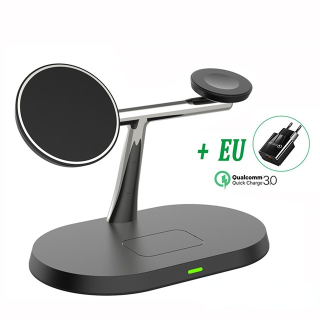 30W 3 in 1 Magnetic Wireless Charger Stand For iPhone 13 12 Pro Max Apple Watch Qi Fast Charging for Airpods iWatch 7 6