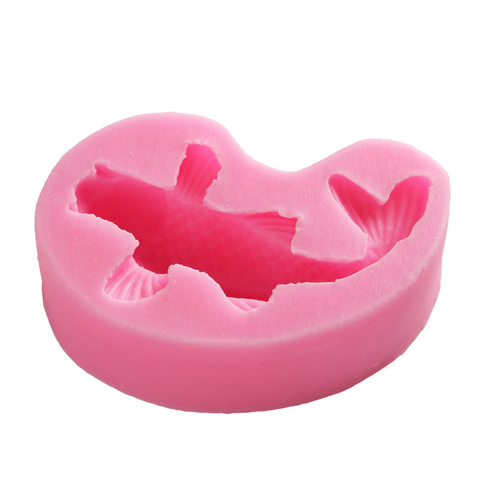 3D DIY Silicone Fish Shape Cake Mould Carp Fondant Mold Chocolate Cupcake Soap Molds Candy Craft Cookie Kitchen Accessories