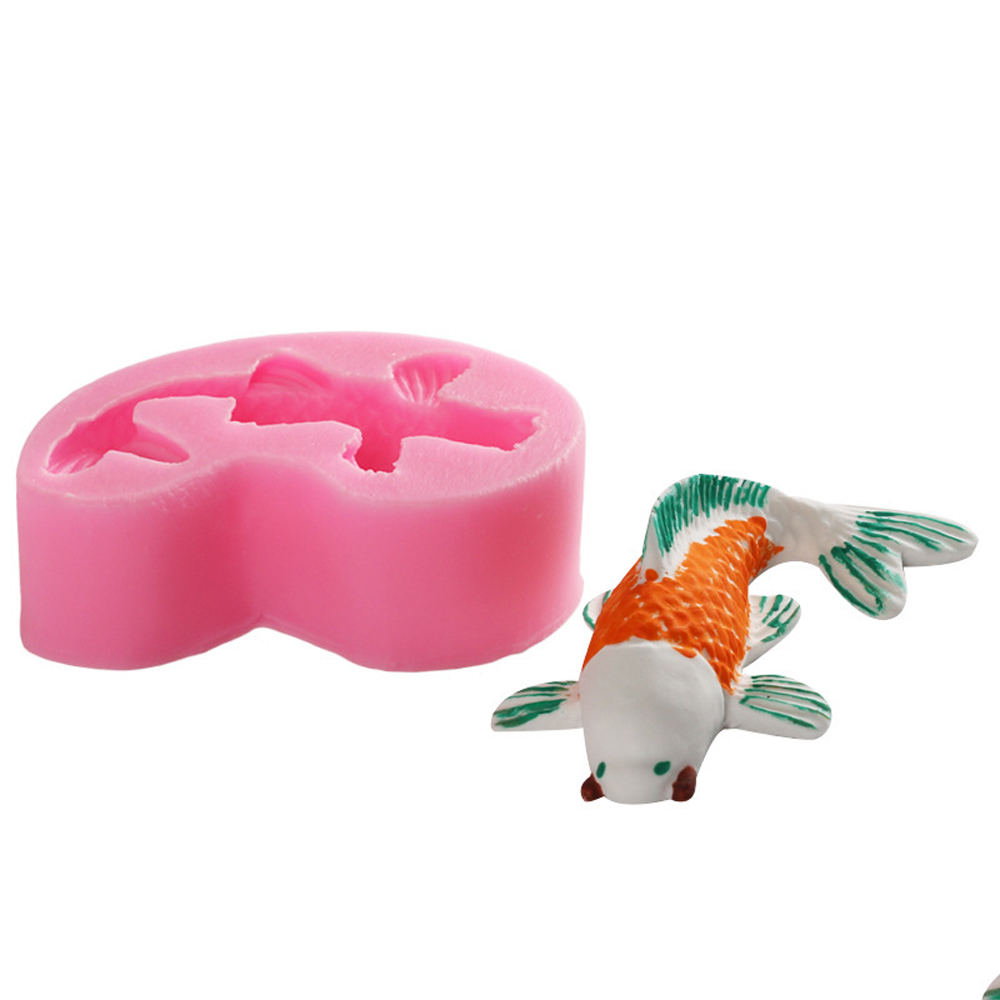 3D DIY Silicone Fish Shape Cake Mould Carp Fondant Mold Chocolate Cupcake Soap Molds Candy Craft Cookie Kitchen Accessories