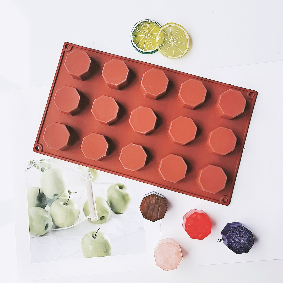 New 15 Cavity Cylinder Silicone Cake Mold Cookies 3D DIY Soap Handmade Kitchen Reuse Baking Tools Decorating Mousse Making Mould