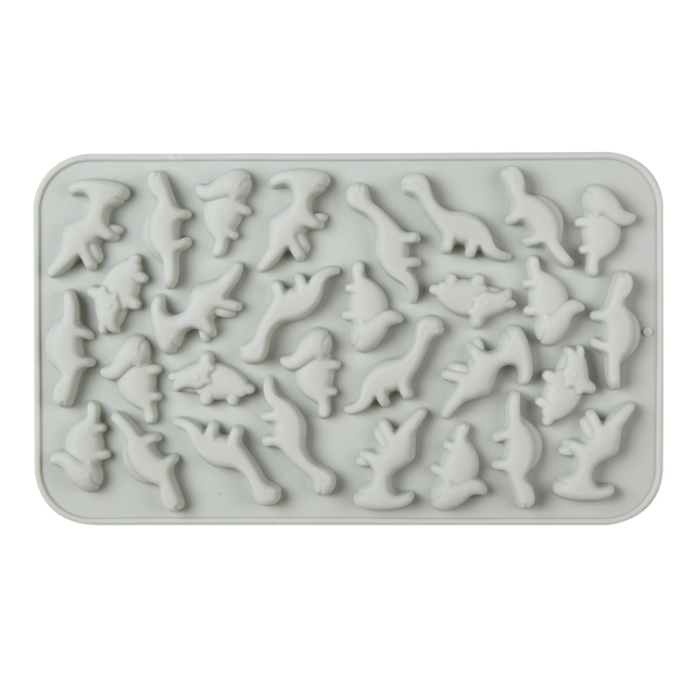 New Silicone Chocolate Mold 30 Dinosaur Baking Tools Non-Stick Silicone Cake Mould Jelly Candy 3D DIY Molds Kitchen Accessories